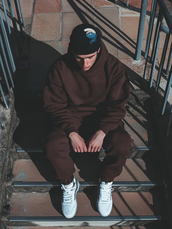Smurffit Kietaisupipo Musta Grumpy Hahmo Uni