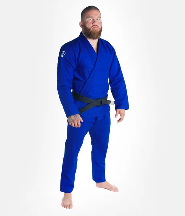 Progress Kimono/Gi BJJ Herr The Academy Blå + Vitt Bälteset A2