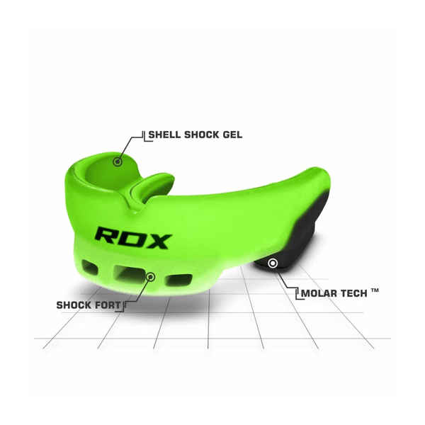 RDX Boxningsmunskydd Universal Grön