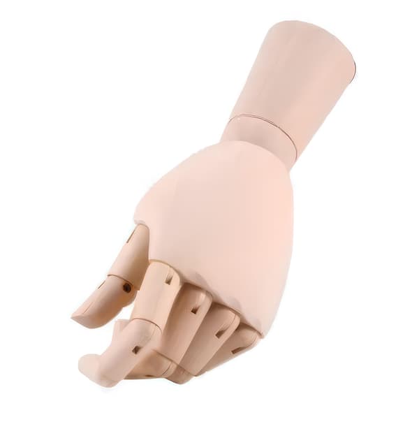 Träskyltdocka Hand 25 cm Dam Konstnärlig Ritmodell RESTEQ