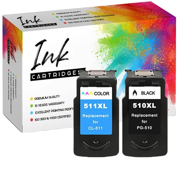 2 blækpatroner til Canon GP-C510XL+C511XL GP