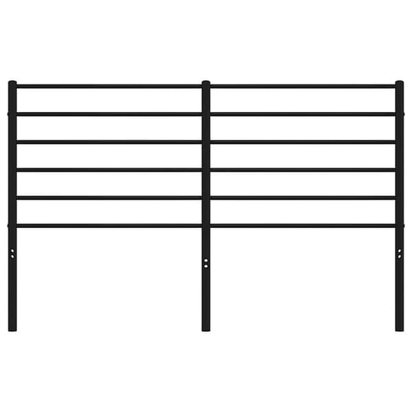 vidaXL metalsengegavl sort 120 cm