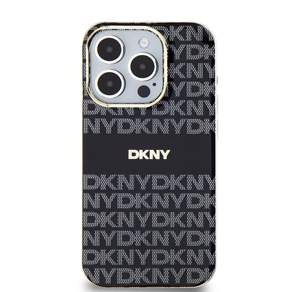 DKNY IML Mono & Stripe MagSafe-etui til iPhone 14 Pro Max, sort