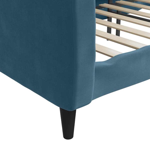 vidaXL Bäddsoffa blå 100x200 cm klädd i sammet