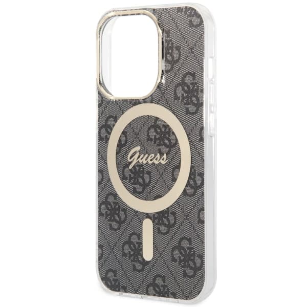 Guess IML 4G MagSafe-etui til iPhone 14 Pro, sort