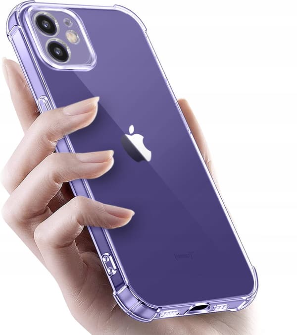 Etui til iPhone 12 Pro Max STØDMIDDELFRI KLAR ETUI MED ARMOR BAGSIDE + 9H GLAS