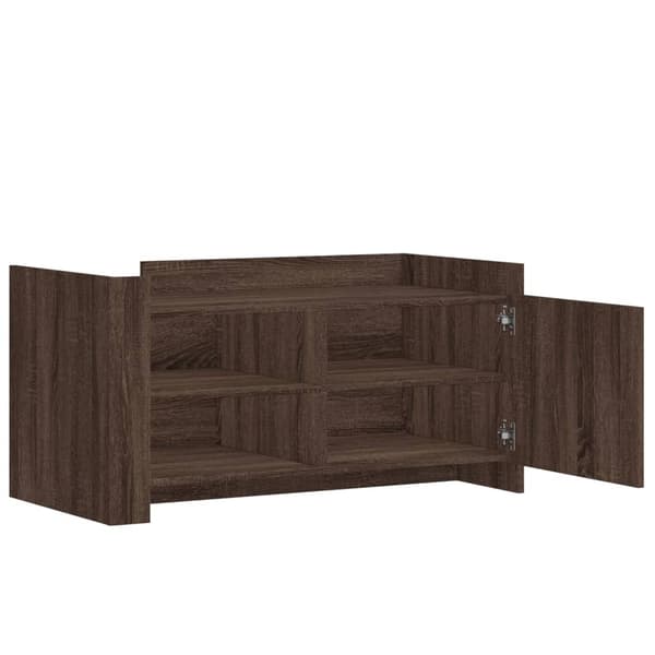 vidaXL sofabord brunt egetræ 100x50x50 cm