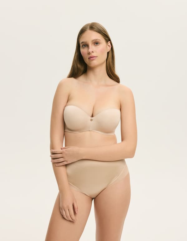 RAFFEN Esotiq push-up balconette bh | beige 65E