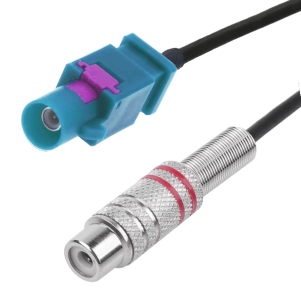Fakra Code-Z adapterstik til RCA-bøsning 20 cm