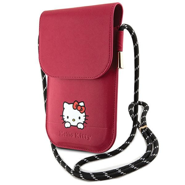 Hello Kitty Läder Daydreaming Snoddväska, Rosa