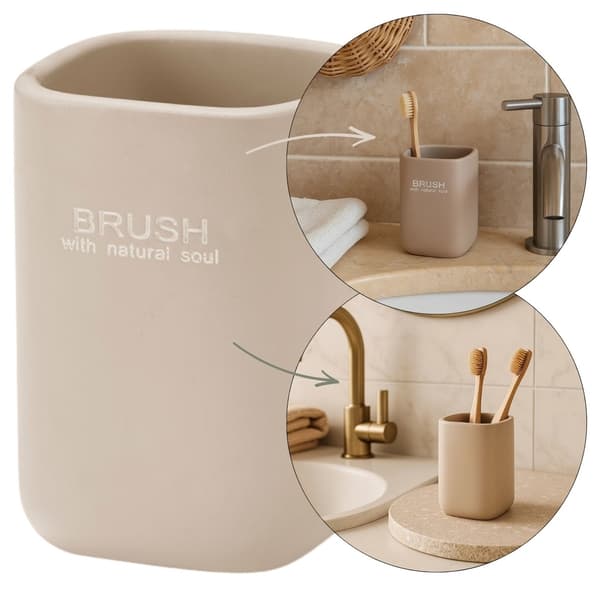 LISO beige badrumsmugg