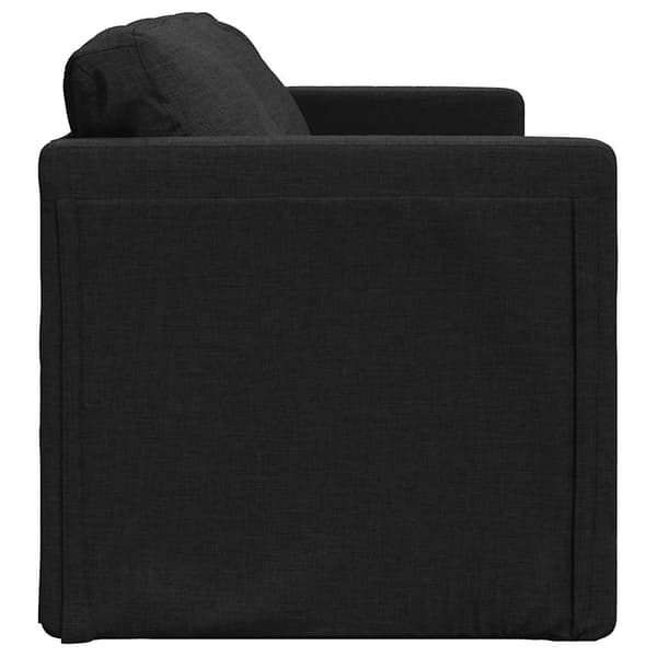 vidaXL 2-i-1 gulvsofa sort 112x174x55 cm stof