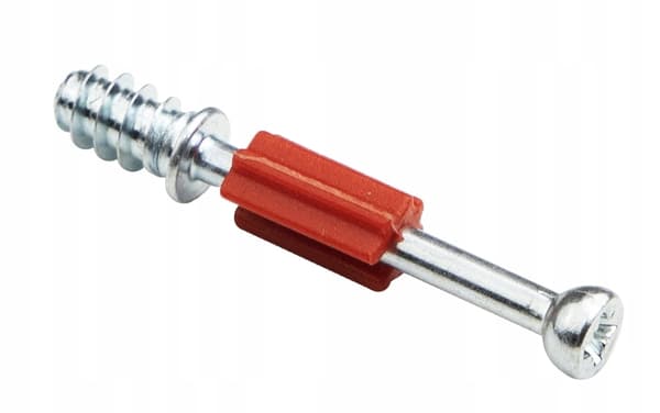 EXCENTRISK STIFT 100 stk. 34 mm med dæksel RØD