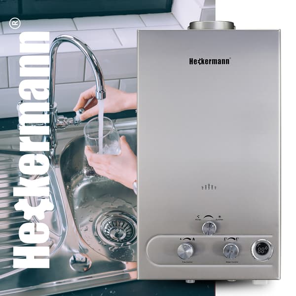 Heckermann JSD-HB02 12L NG Gasvattenberedare