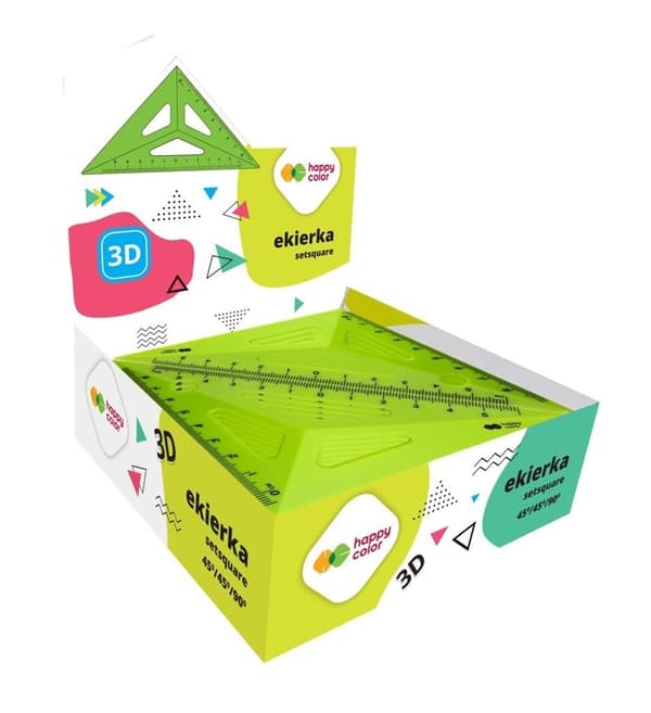 3D-neliösetti 45* 13cm (25kpl) ILOINEN VÄRI
