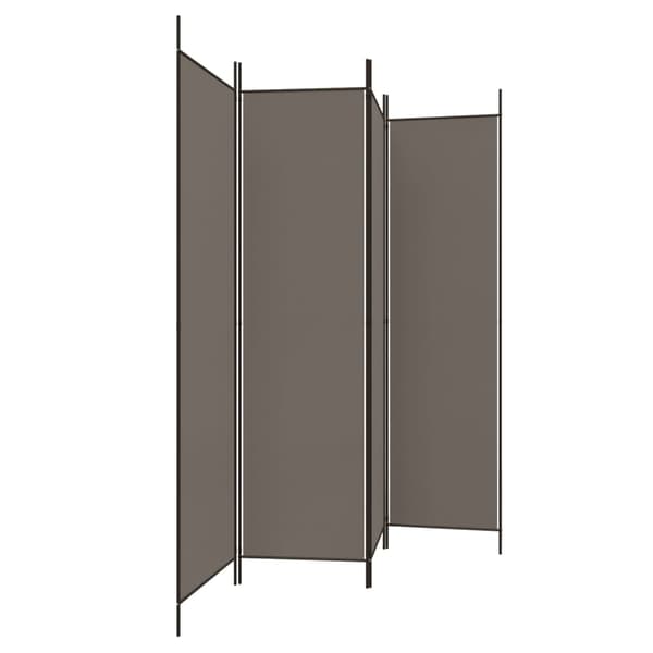 vidaXL 4-panelsskærm, antracit, 200x220 cm, stof
