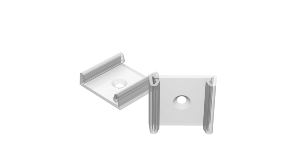 AL12-GLS4-TR-MB: Transparent holder til GLS4 transparente klipsprofiler