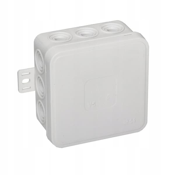 Hermetisk elbox Vit 75x75x41mm