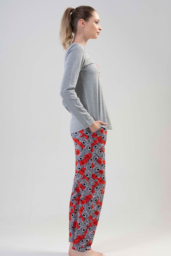 Dampyjamas i bomull, långärmad, XL, Vienetta