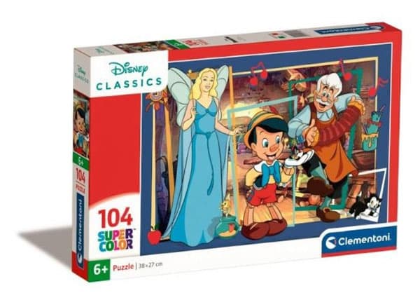 104-bitars pussel. Superfärg. Pinocchio