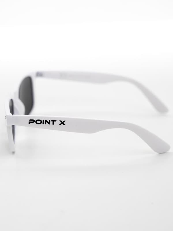 Point X Name Uni Wayfarer Solbriller Hvid/Sort