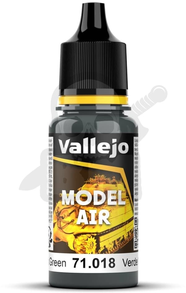 VALL-71018 Model Air 17ml Kamera Sort Grøn