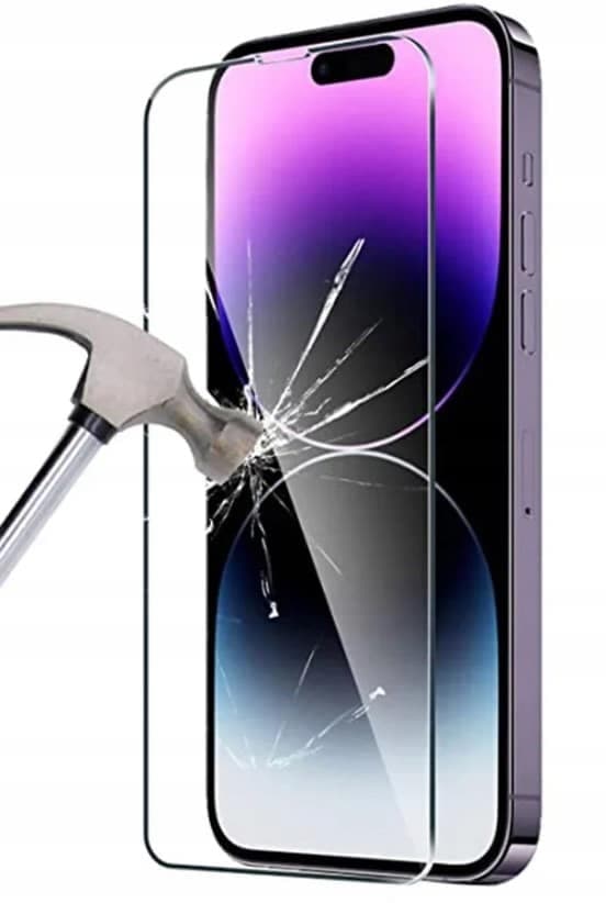 Härdat glas för iPhone 15 Pro Max med positioneringsram