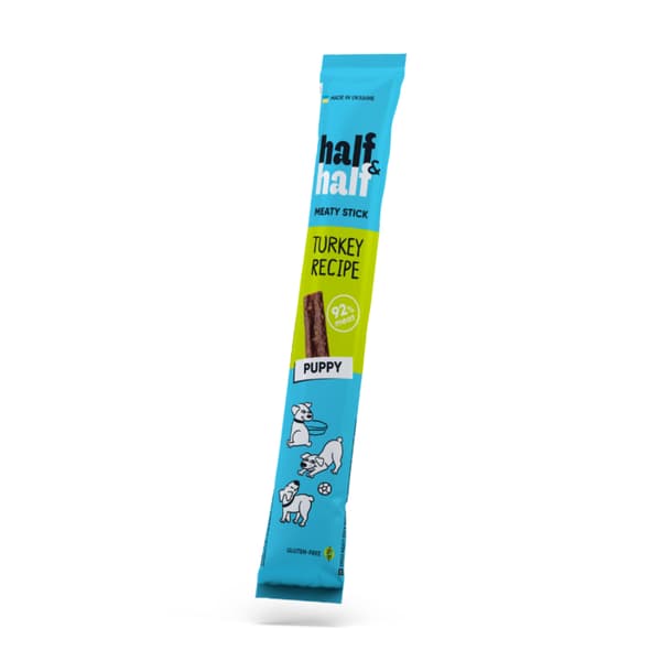 Half&Half Premium Junior valpgodis, köttpinnar, kalkon, 12 g