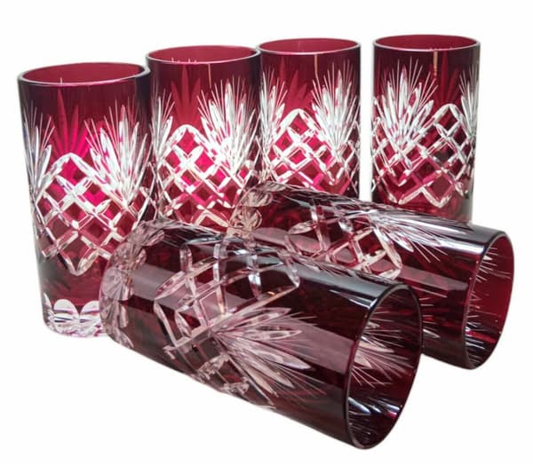Ruby Crystal Vand- og Drikkeglas 320 ml Ananas