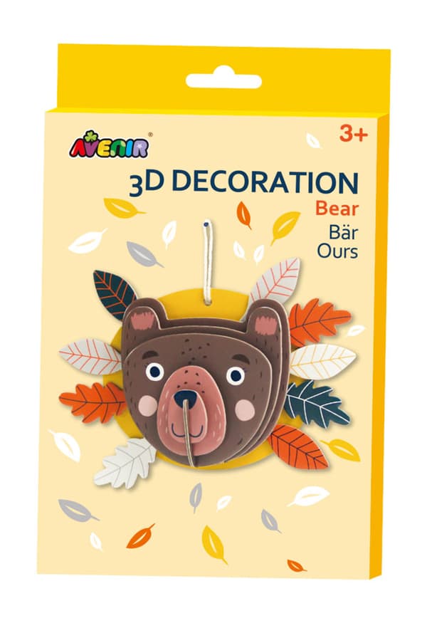Gør-det-selv 3D-bamse-dekoration