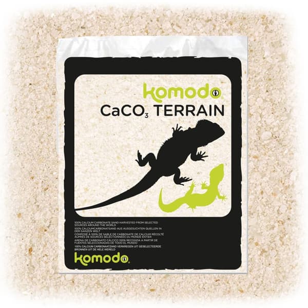 Komodo CaCo3 Sand White - spiseligt sand til krybdyr