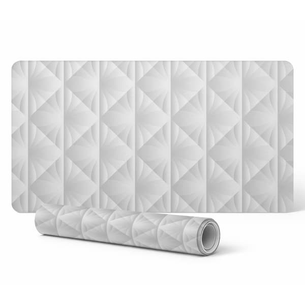Modern vinyltangentbordsmatte geometrisk 3D-mønster 120x60 cm