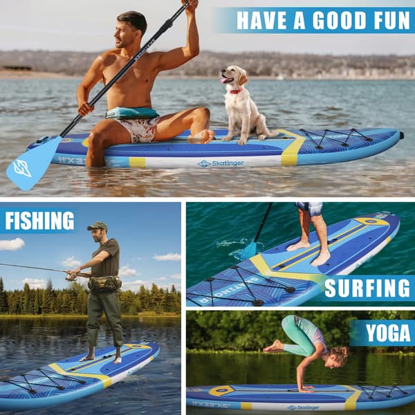 SUP Skatinger Plan S blå 335x84x15 cm touringbräda