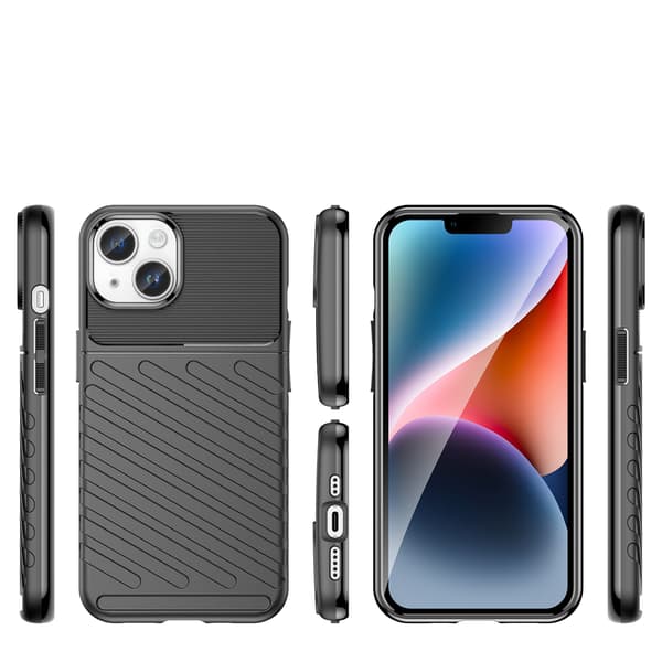 Pansarskal till iPhone 14 Plus Thunder Case – svart