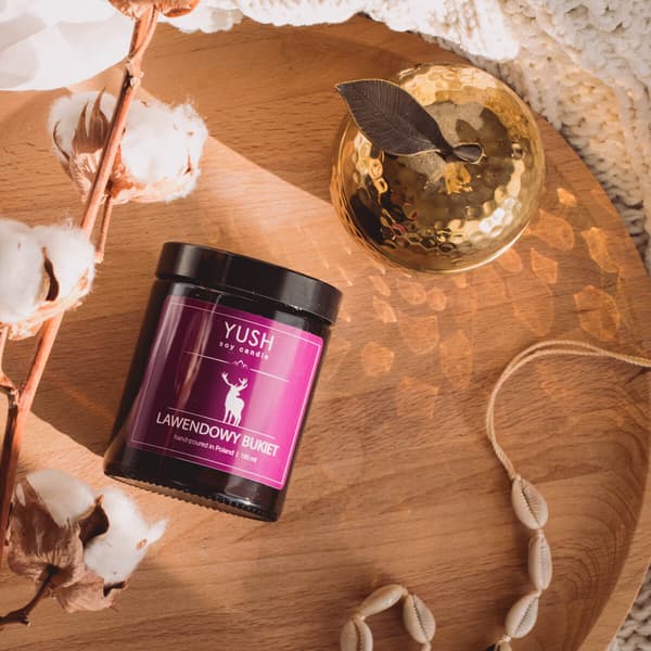 Lavendelbuket - LAVENDEL SOJA LYS - YUSH - 180ml