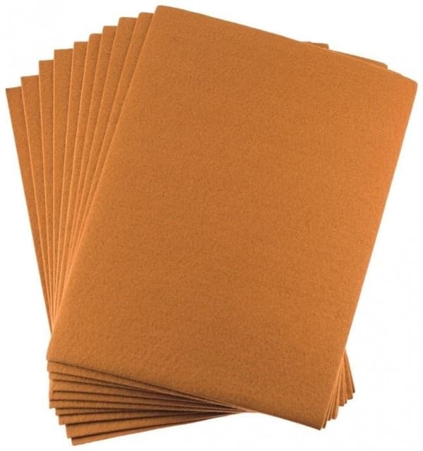 Filt A4 brun 2mm 10 stk