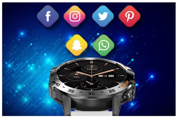 Smartwatch herr Gravity GT9-10 - Samtalsfunktion, blodtrycksmätare (sg021j)