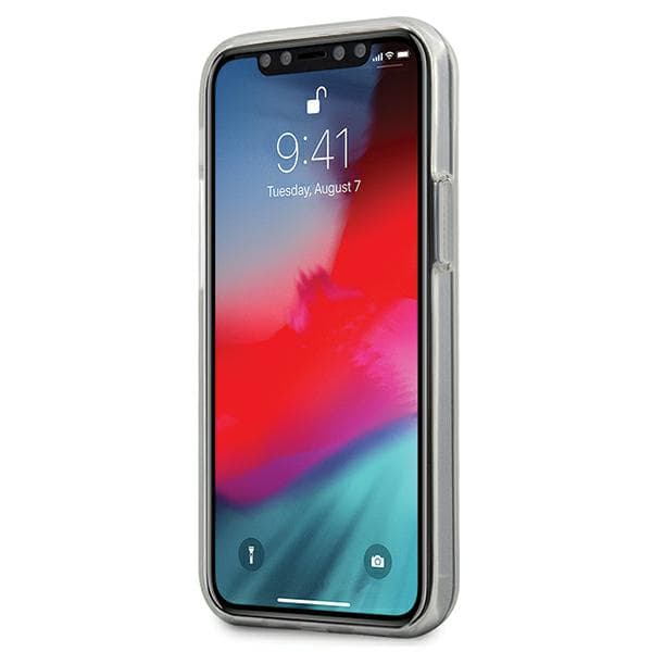 Mercedes Transparent Line-cover til iPhone 12 mini, blå