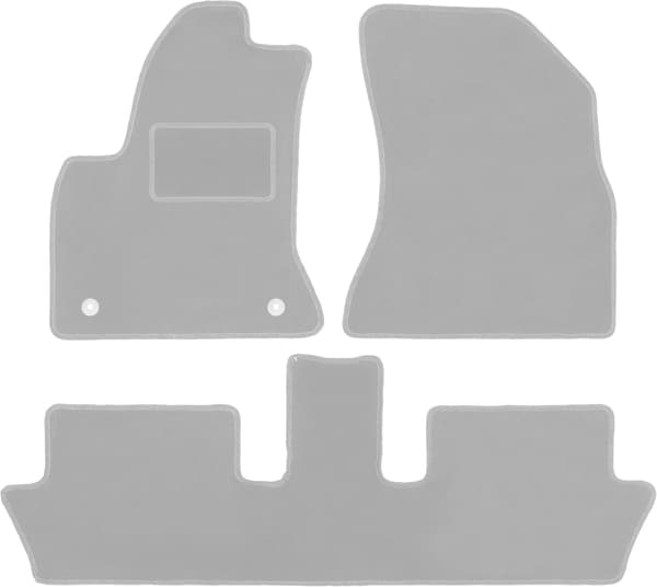 Grå bilmåtter til: Citroën C4 Picasso I minivan (2006-2013)