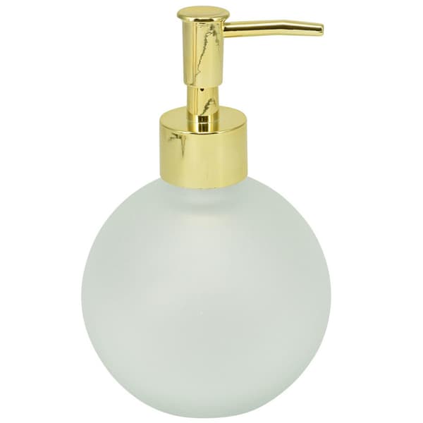 Sæbedispenser i glas, hvid, 400 ml