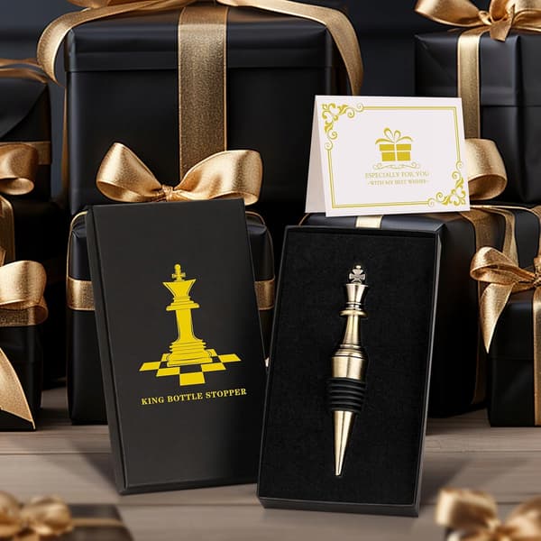 Chess King vinprop, bronze, perfekt gave