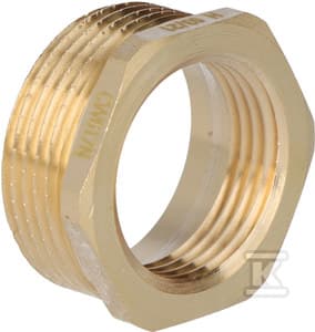 Messingreduktion 5/4"x1" gul