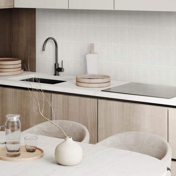 Tryckt vinylväggpanel för matsal 120x60 cm enkel rektangulär mosaik