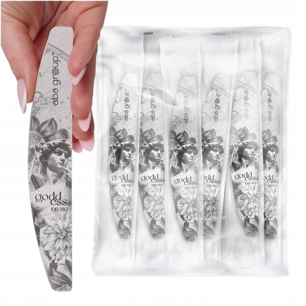 Aba Group SAFE PACKAGE HALF-MOON nagelfil 100/180 Small Line, STANDARD 25 st