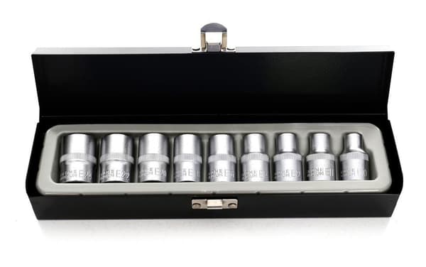 Torx-hylsysarja 9 osaa KD10227 Salkku!