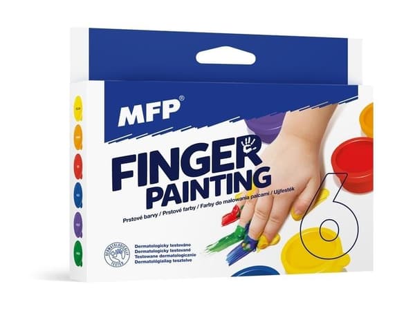 Fingermaling 30 ml 6 farver