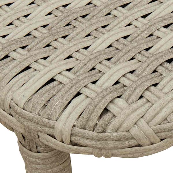 vidaXL foldbart havebord lysegrå 90x51x75 cm polyrattan