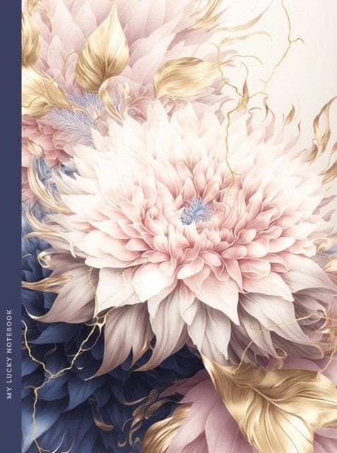Notesbog 145x197/64K ternede blomster FRESH
