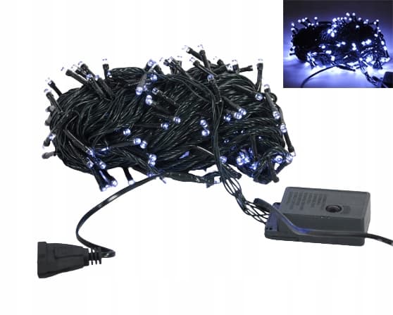500LED julgransbelysning utomhus, kallvit