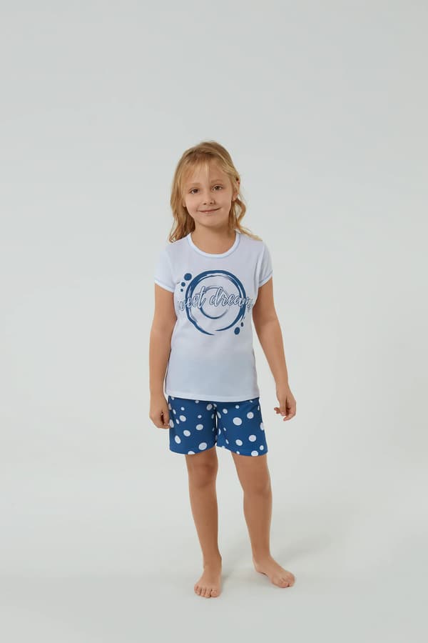 Raba flickpyjamas, kortärmad, korta byxor, 4 år